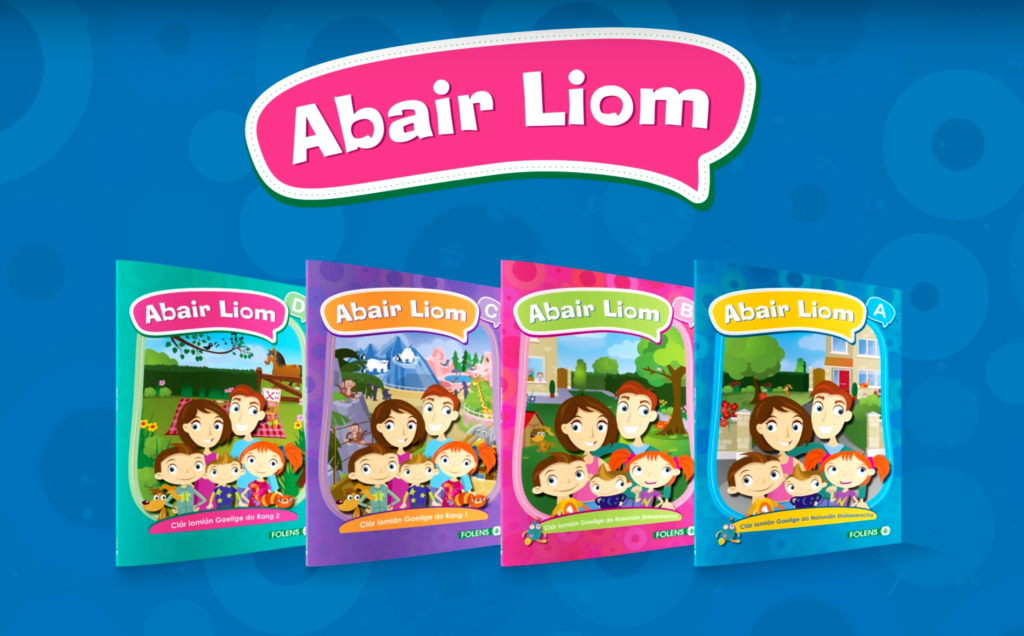 Art directed & produced the double page spreads for Folens Abair Liom Irish Books.