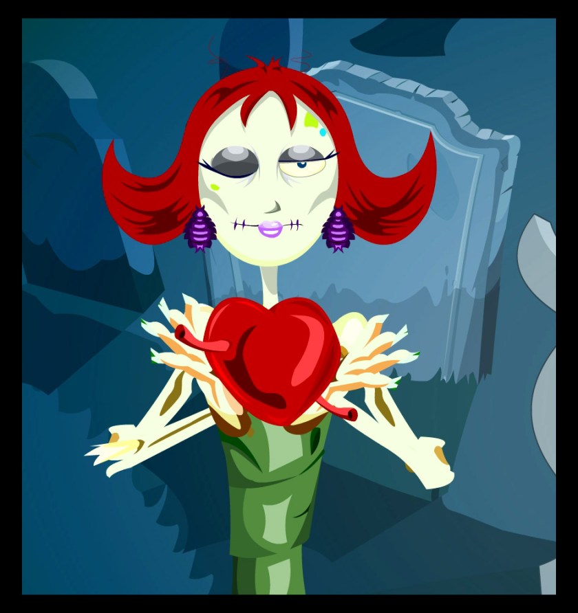 Mia offers you her heart.